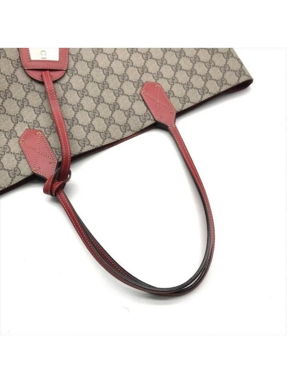 Gucci Tote GG Supreme Reversible Vintage Beige